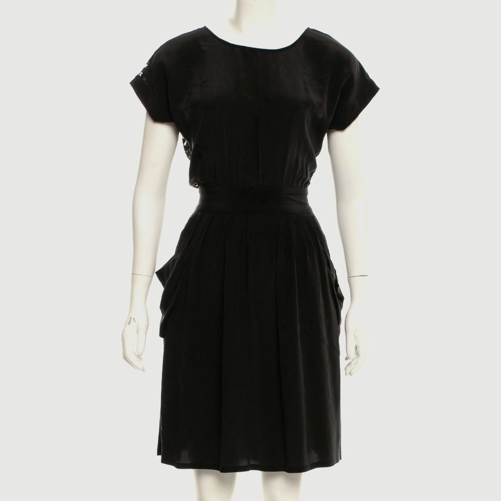 Gorgeous No. 6 Silk Dress with Lace Cutout Back